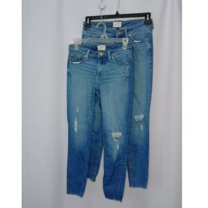 Lot of 2 Universal Thread Womens Distressed Jeggings Denim Jeans Pantssz 4